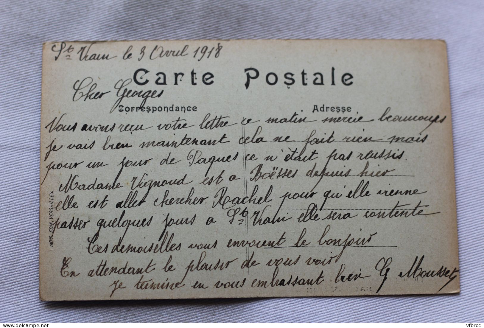 Cpa 1918, Saint Vrain, Les Bords De La Juine, L'embarcadère, Essonne 91 - Saint Vrain