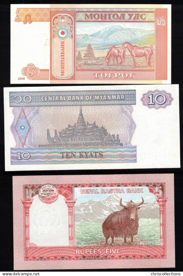 MONDE - Lot De 10  Billets NEUF Etrangers - Collections & Lots