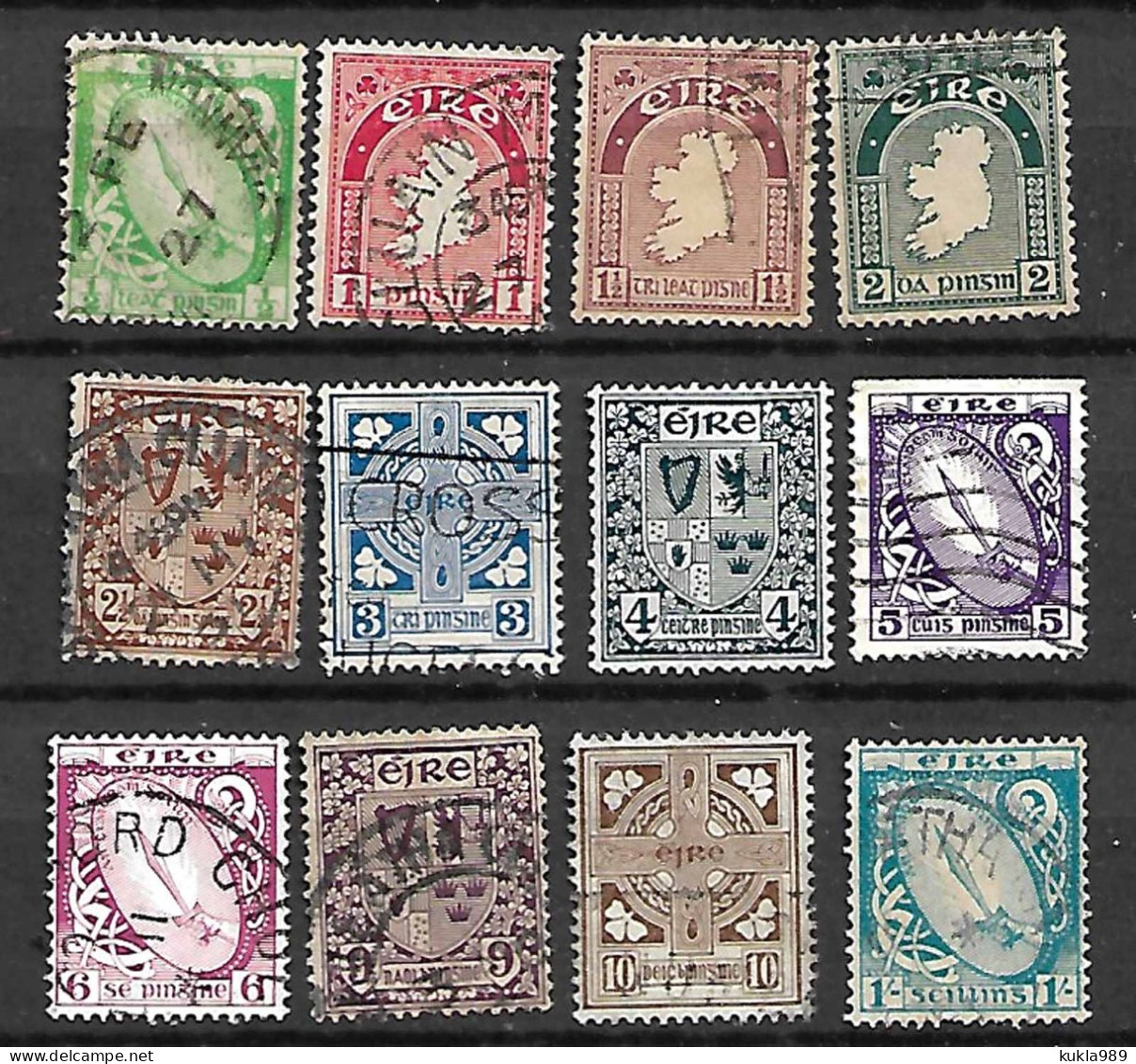 IRELAND STAMPS ., 1922/1923. Sc.#65-76, Mi.#40A-51A, USED - Used Stamps