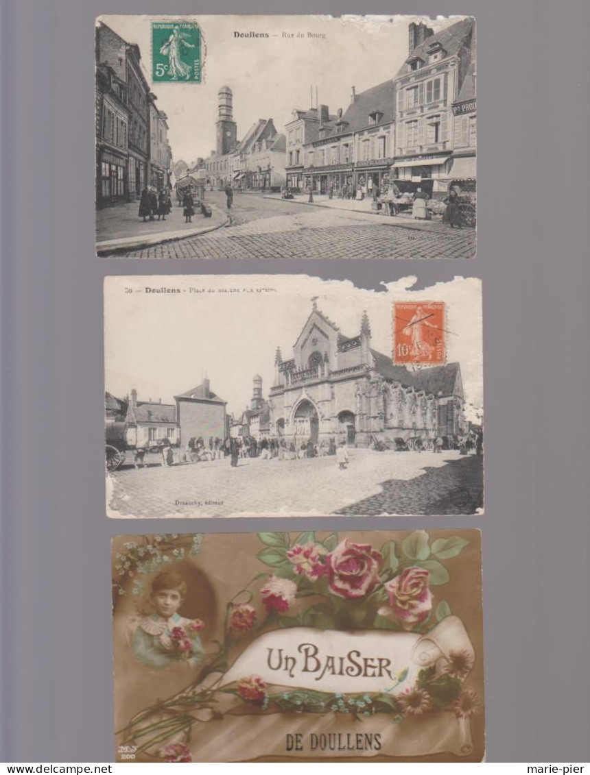 Doullens - Rue Du Bourg - Place Du Marché Aux Grains - Un Baiser De - Doullens