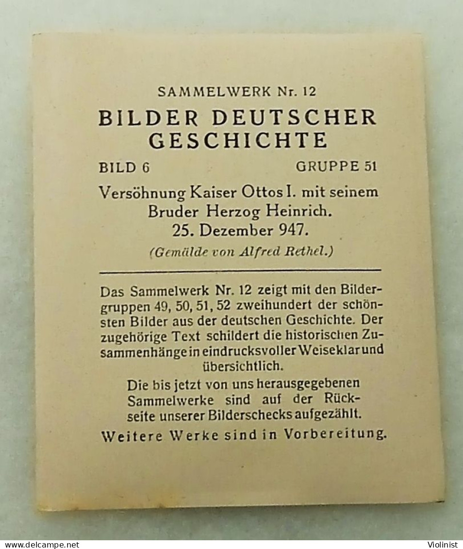 Bilder Deutscher Geschichte-Versöhnung Kaiser Ottos I.mit Seinem Bruder Herzog Heinrich-25.Dezember 947. - Storia