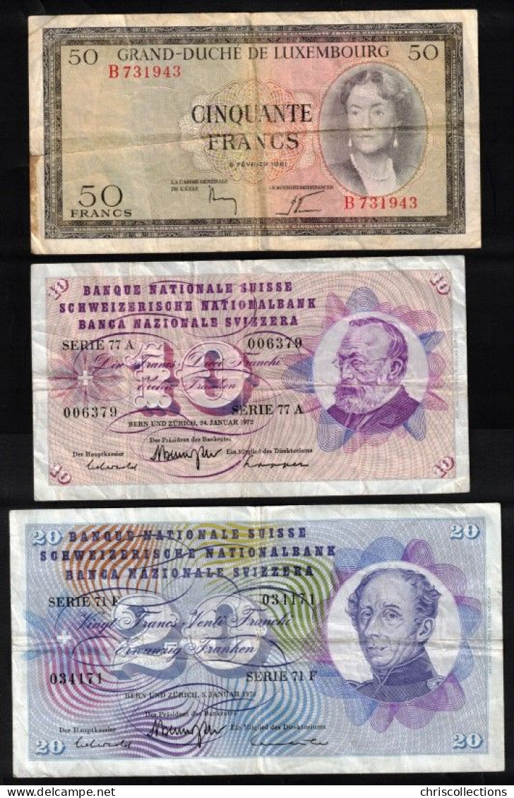 MONDE - Lot De 13  Billets Etrangers - Collections & Lots