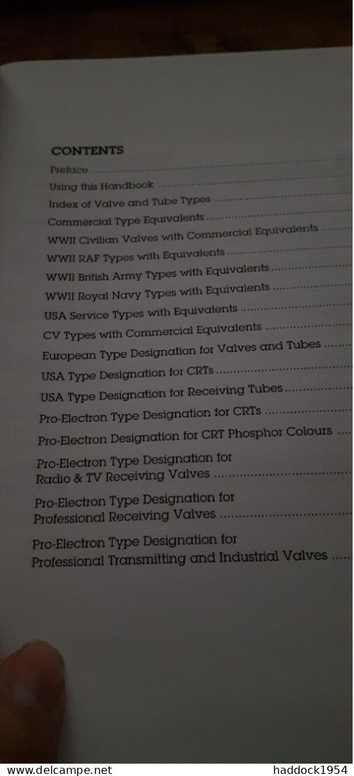 Handbook Of Radio, Tv, And Industrial And Transmitting Tube And Valve Equivalents GEOFF ARNOLD 1994 - Andere & Zonder Classificatie