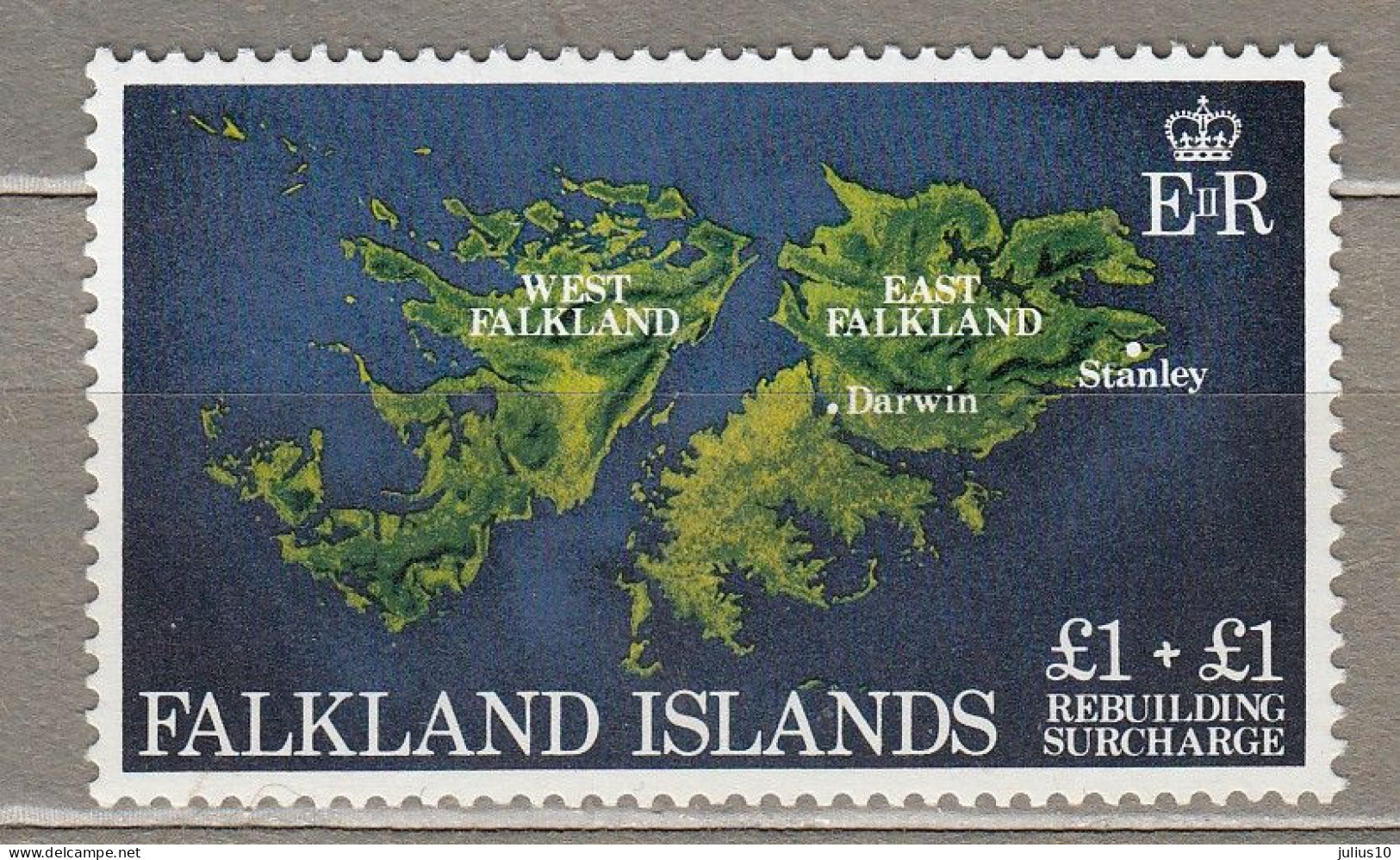 FALKLAND ISLANDS 1982 Maps MNH(**) Mi 354 #33821 - Falkland Islands