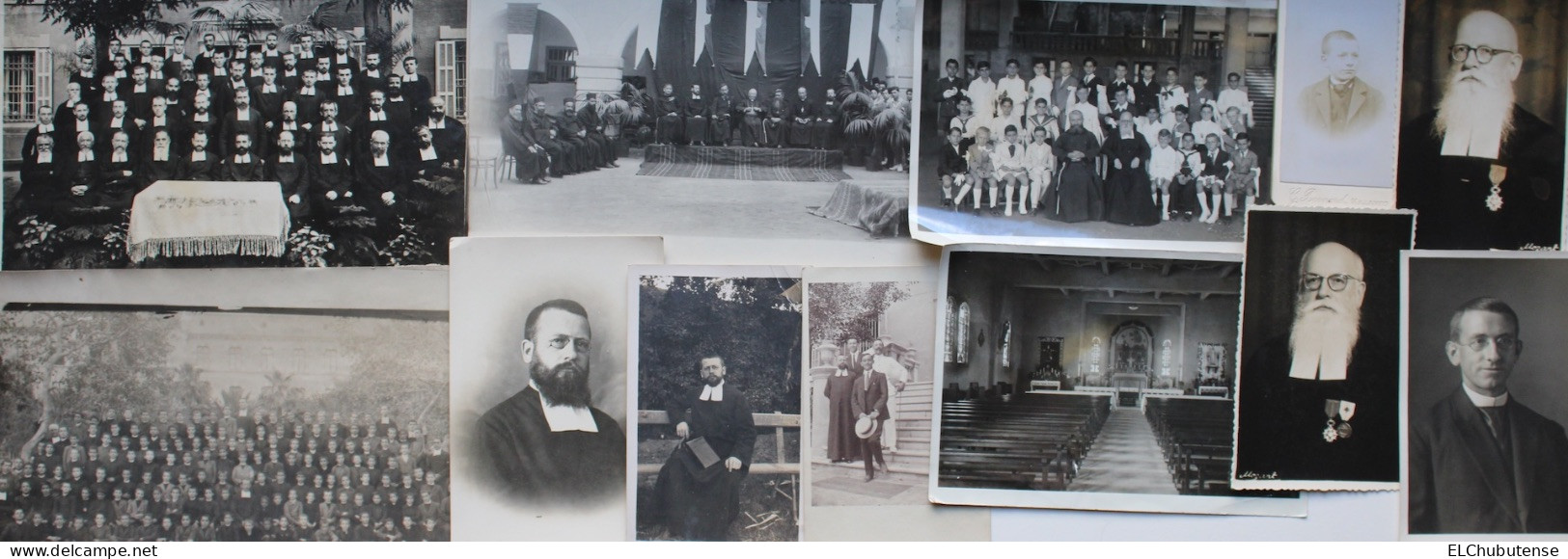 Lot Photos Documents Frères école Chrétienne Alexandrie Beyrouth Amman Égypte Liban Jordanie 1914-1960 - Albumes & Colecciones