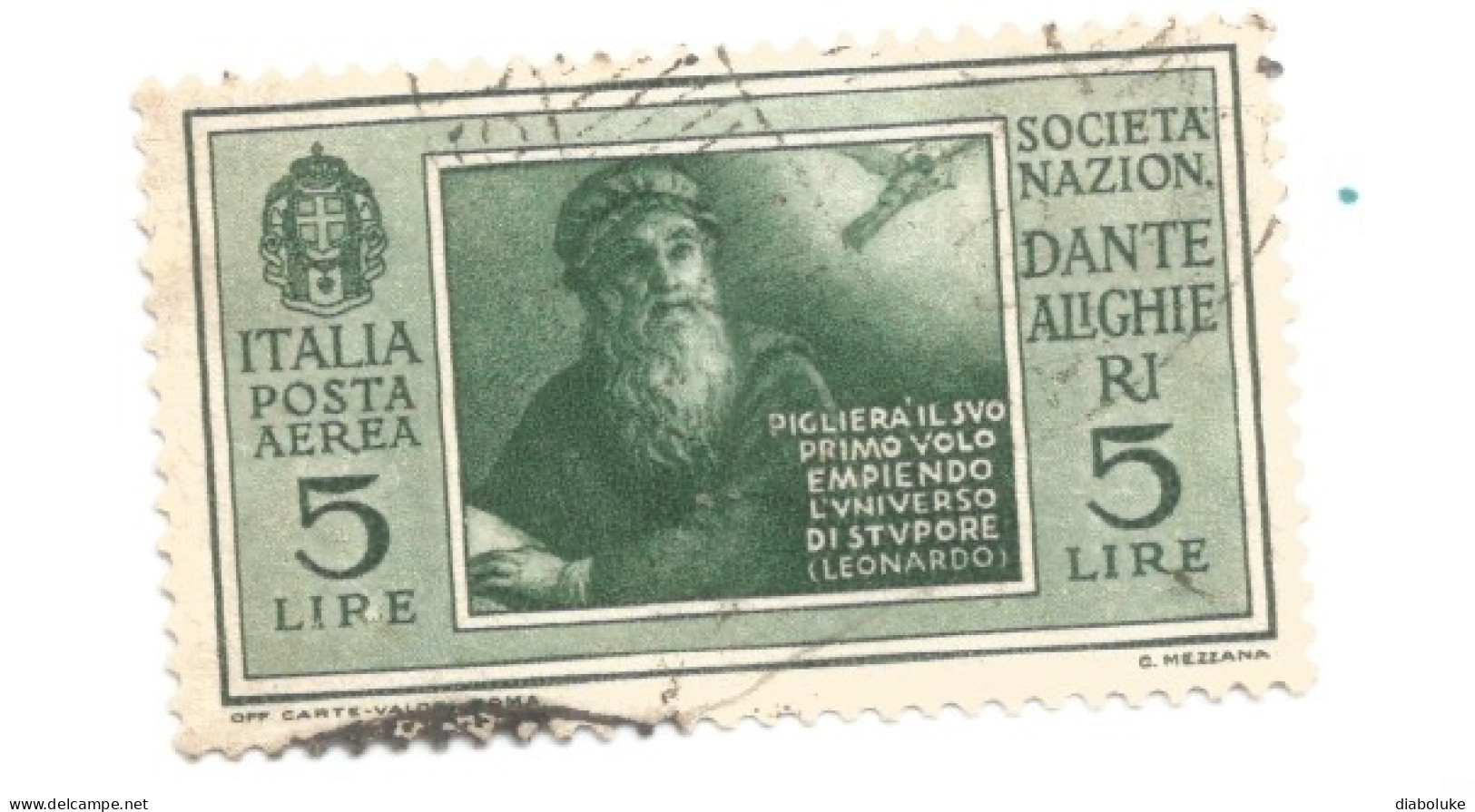 (REGNO D'ITALIA) 1932, PRO SOCIETÀ DANTE ALIGHIERI - Serie Di 6 Francobolli Usati, Annulli Da Periziare - Posta Aerea