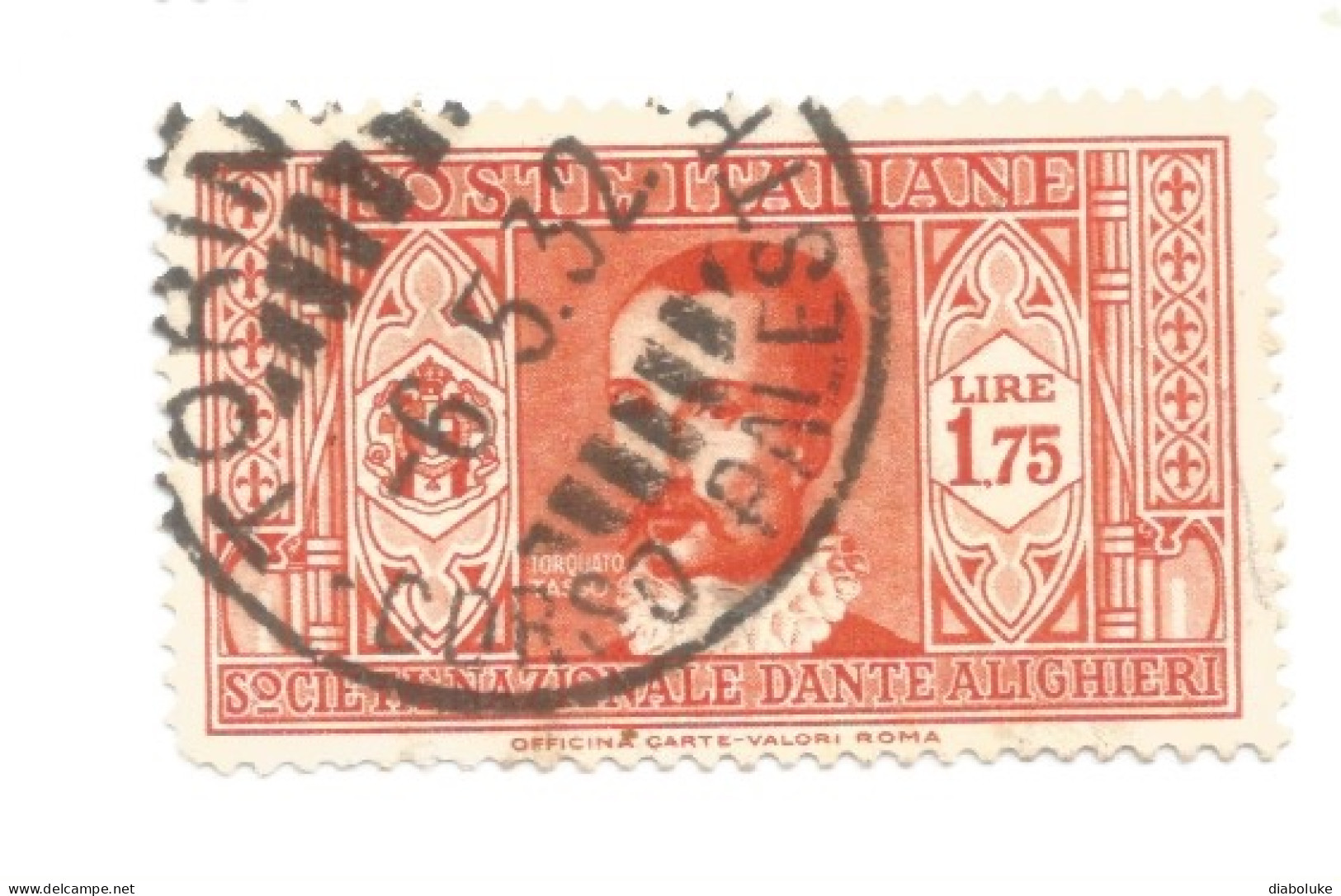(REGNO D'ITALIA) 1932, PRO SOCIETÀ DANTE ALIGHIERI - Serietta di 11 francobolli usati, annulli da periziare