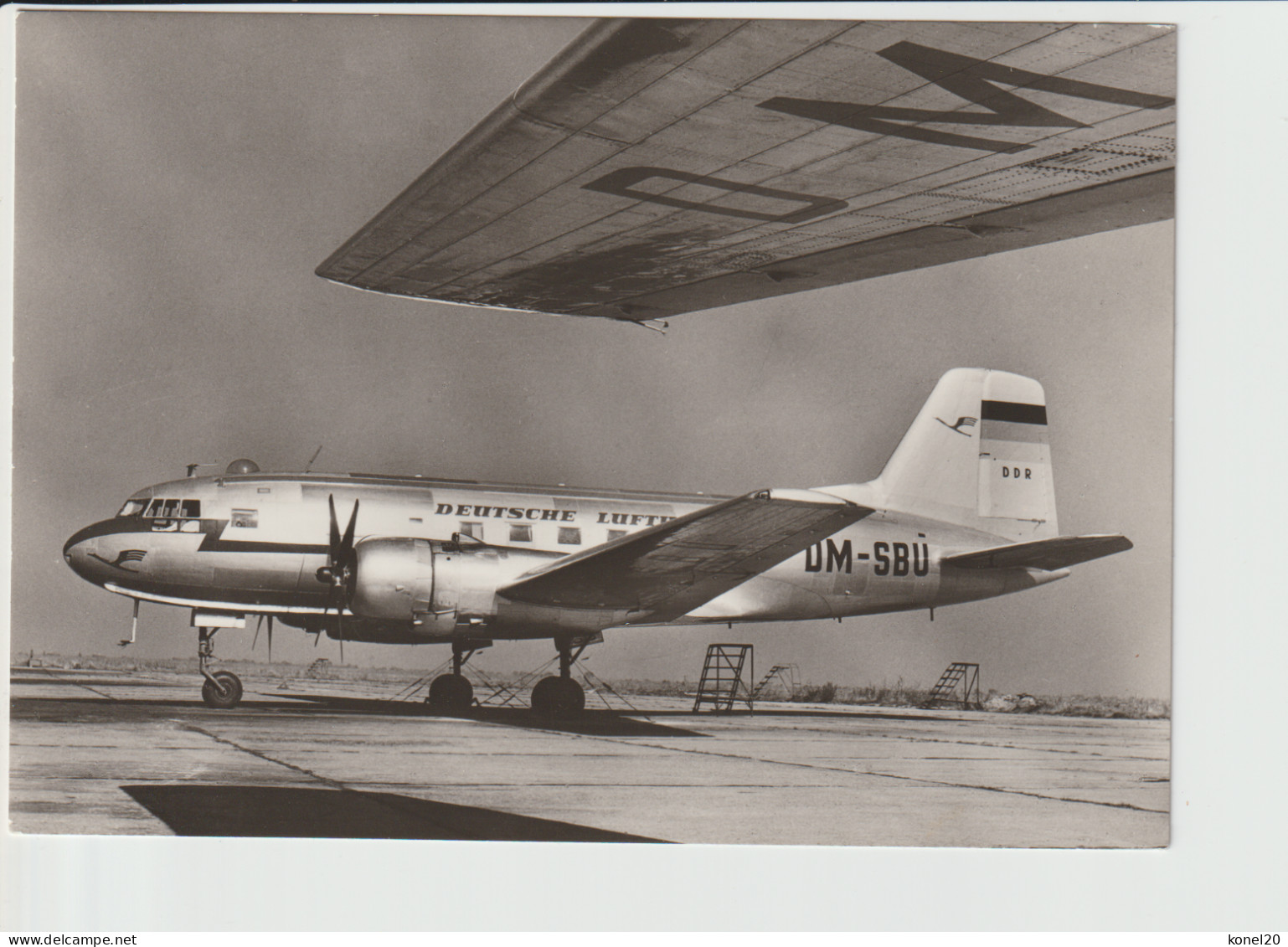 Vintage Rppc Interflug Ilyushin Il-14 Aircraft. - 1919-1938: Fra Le Due Guerre