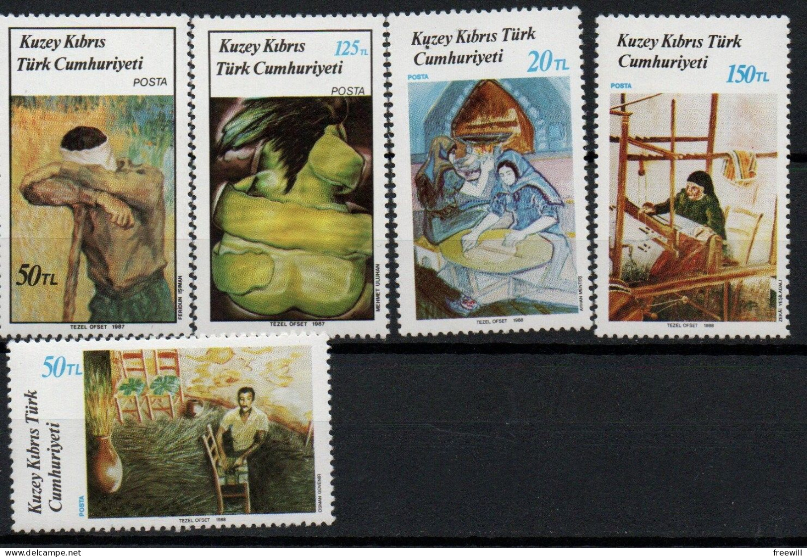 Chypre Turque- Turkish Cyprus Timbres Divers - Various Stamps -Verschillende Postzegels XXX 1988 - Unused Stamps