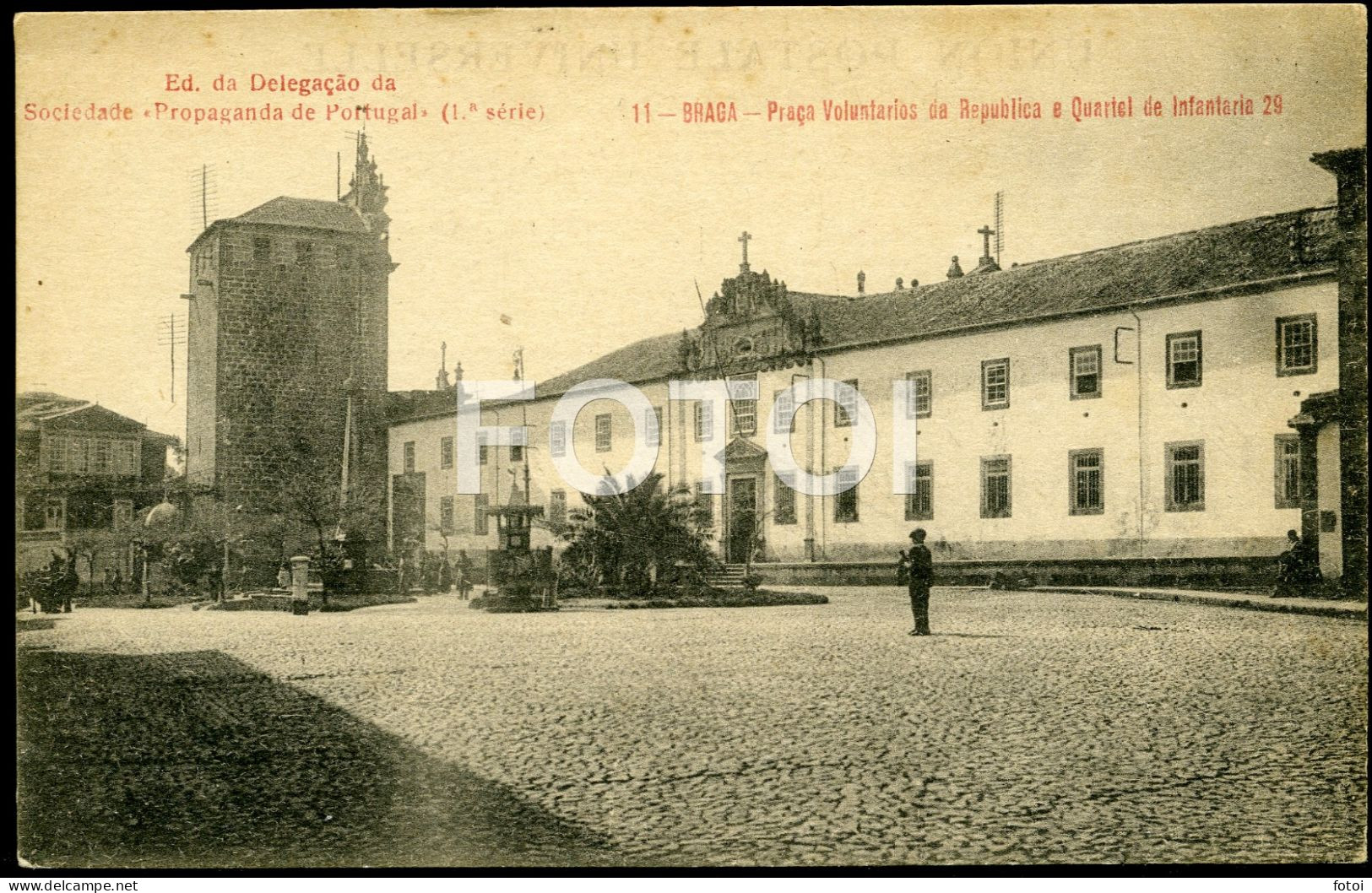 OLD POSTCARD QUARTEL BRAGA  MINHO PORTUGAL - Braga