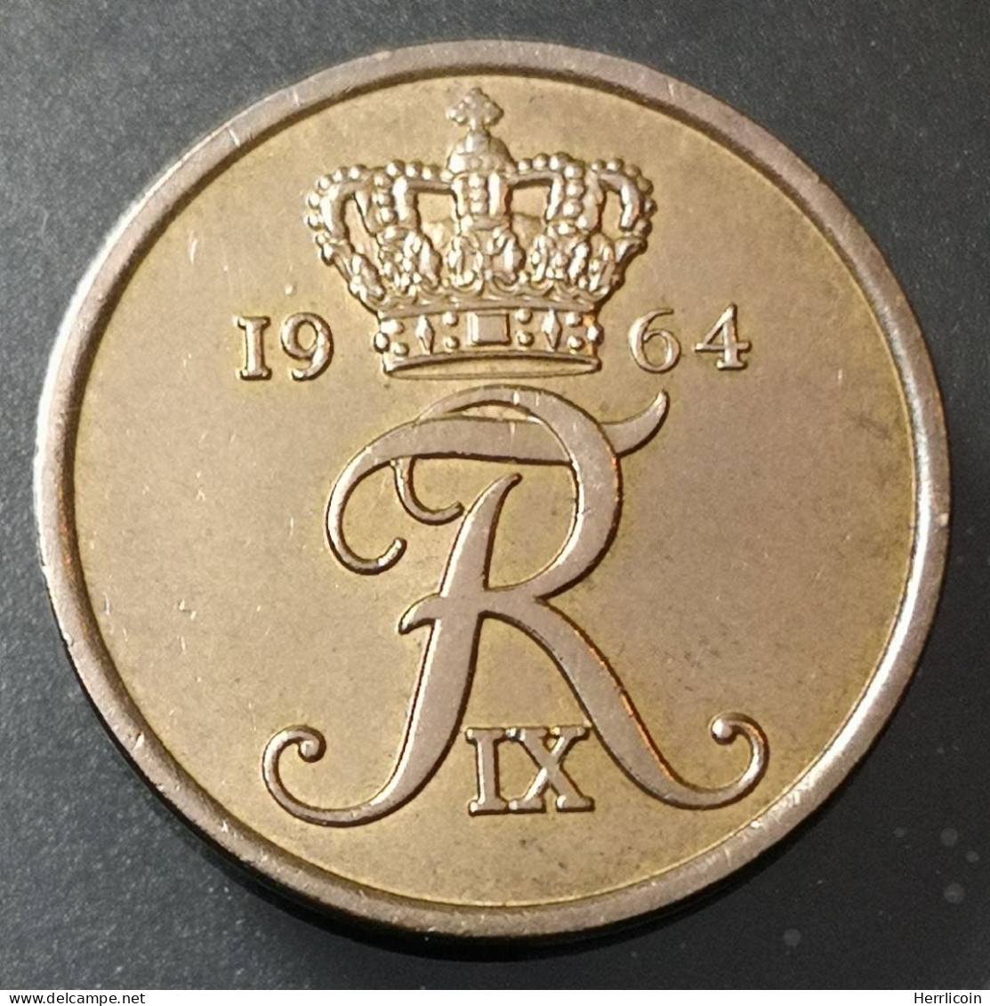 Monnaie Danemark - 1964 - 5 Ore Frédéric IX - Denemarken