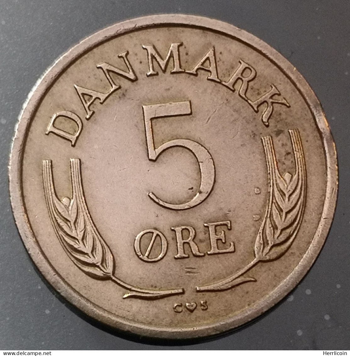 Monnaie Danemark - 1964 - 5 Ore Frédéric IX - Danemark