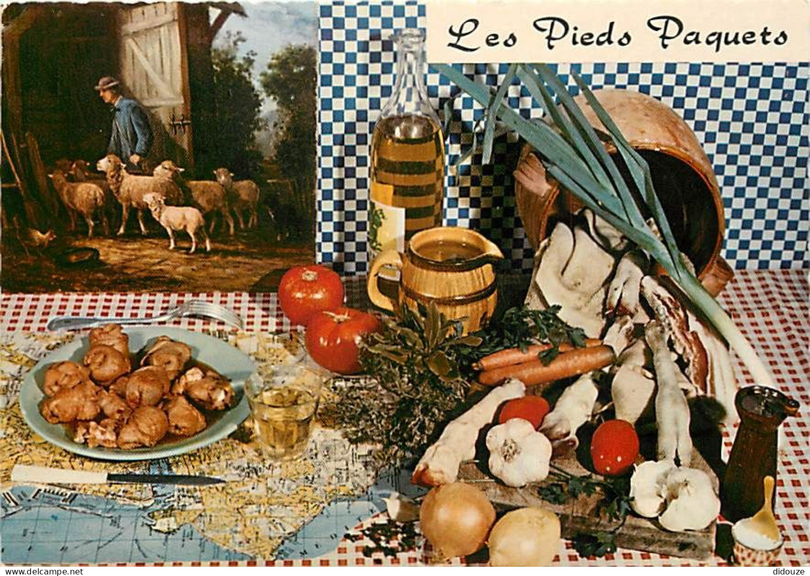 Recettes De Cuisine - Pieds Paquets - Carte Neuve - Gastronomie - CPM - Voir Scans Recto-Verso - Recettes (cuisine)