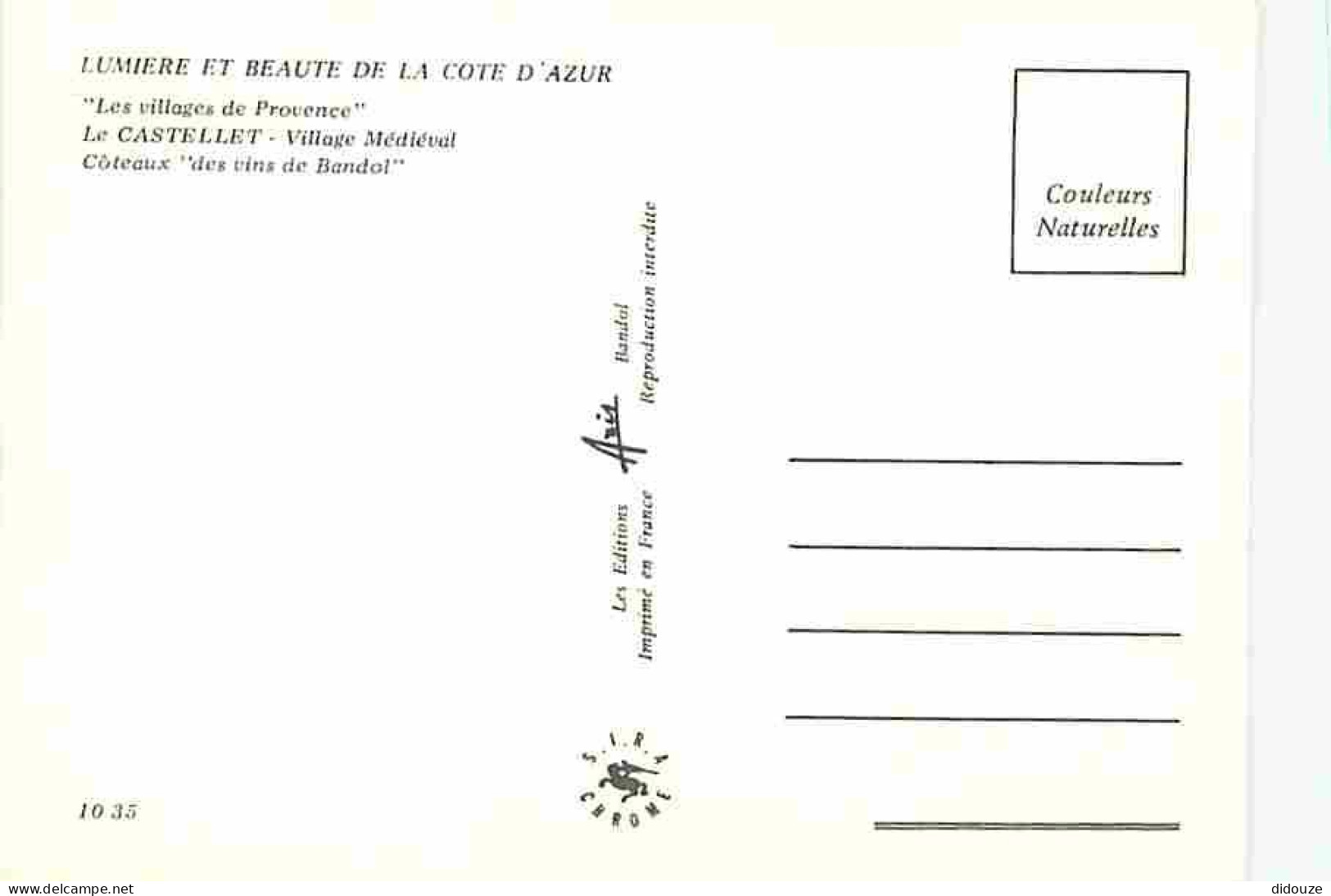 83 - Le Castellet - Carte Neuve - CPM - Voir Scans Recto-Verso - Le Castellet