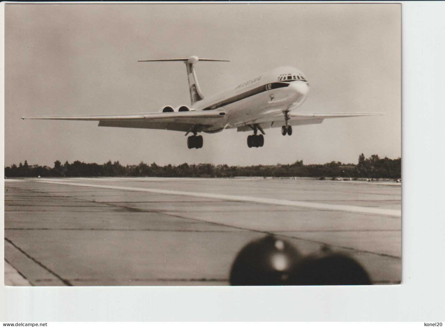 Vintage Rppc Interflug Ilyushin Il-62 Aircraft @ Berlin-Schönefeld Airport - 1919-1938: Between Wars