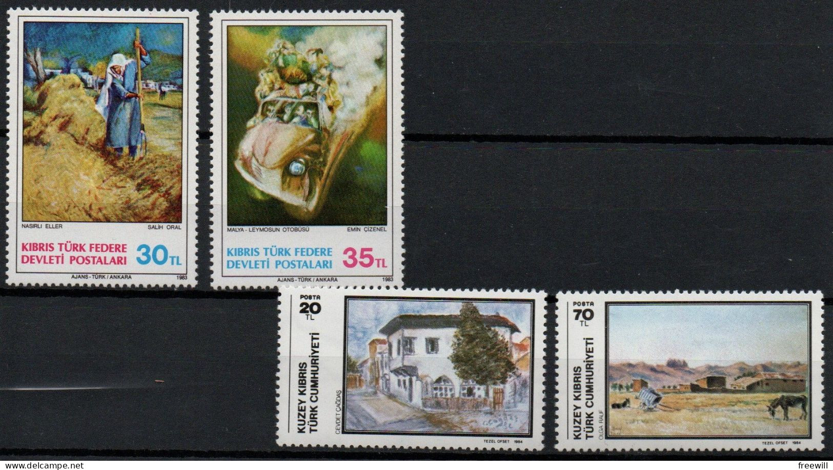 Chypre Turque Tableaux-Paintings XXX - Unused Stamps