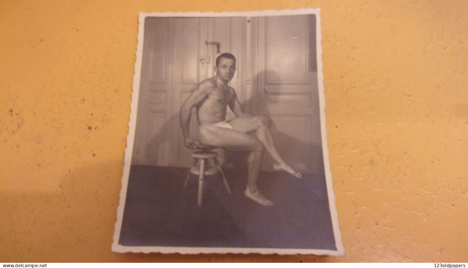 CIRCA 1935 Bodybuilder Beefcake Gay Int Interest Nude Male Men Man Homme Bodybuilding Culturisme Musculation Photo - Personnes Anonymes