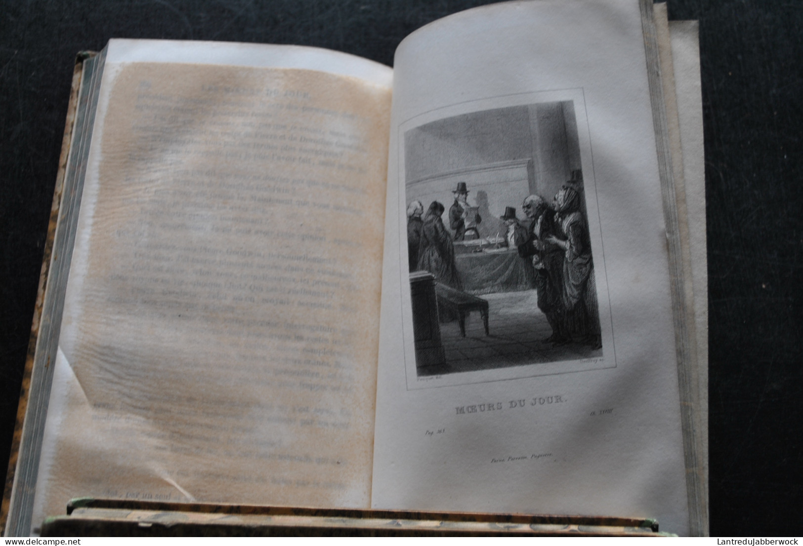 Oeuvres de James Fenimore Cooper Traduction DEFAUCONPRET 1830 - 1852 - INCOMPLET 27/30 VOLUMES reliures cuir