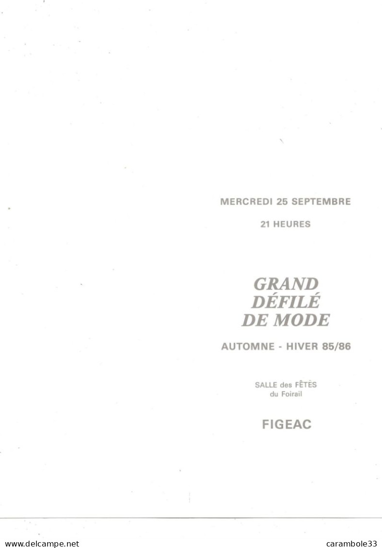 Jeanot Lou Paysan  Et Sa Ligne  Chicane  INVITATION   FIGEAC     (1456) - Andere & Zonder Classificatie