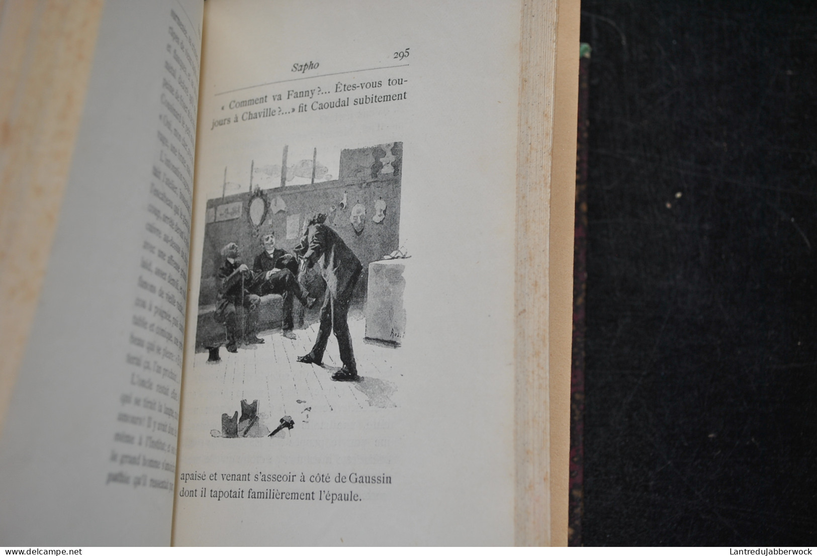 Alphonse DAUDET SAPHO Moeurs parisiennes Illustrations de Rossi Myrbach MARPON & Flammarion 1887 Erotique Reliure RONNER