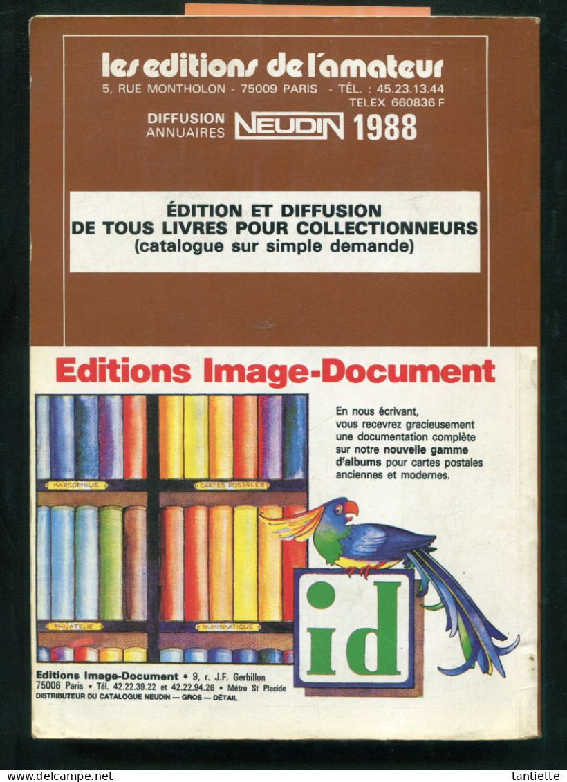 Catalogue NEUDIN 1988 : Cartes Postales - Premier Répertoire Mondial - Books & Catalogues