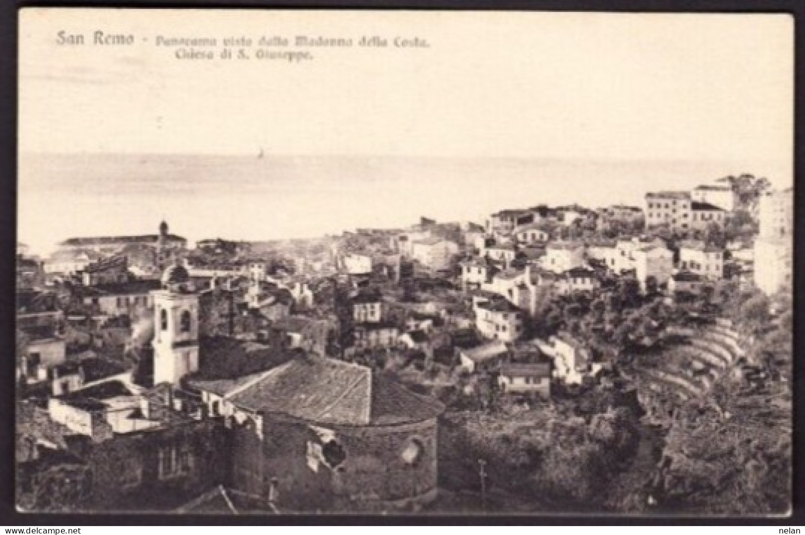 SAN REMO - PANORAMA VISTA DALLA MADONNA DELLA COSTA - F.P. - San Remo