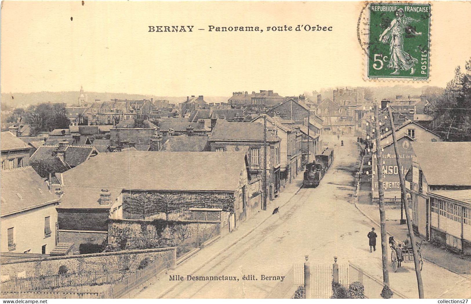 27-BERNAY- PANORAMA ROUTE D'ORBEC - Bernay