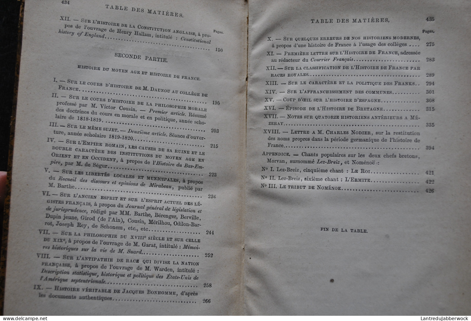 Augustin THIERRY Dix Ans D'études Historiques Librairie De Firmin-Didot 1883 Reliure Dos Cuir Histoire Angleterre France - 1801-1900