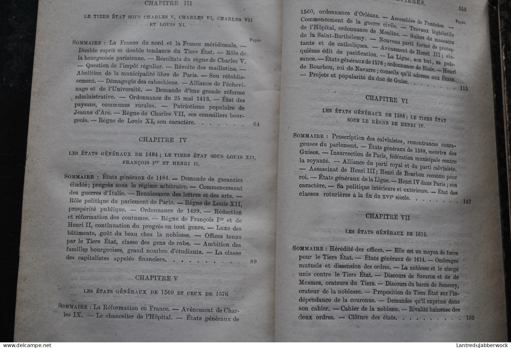 Augustin THIERRY Essais Sur L'histoire Du Tiers Etat Formation Librairie De Firmin-Didot 1883 Reliure Dos Cuir France - 1801-1900