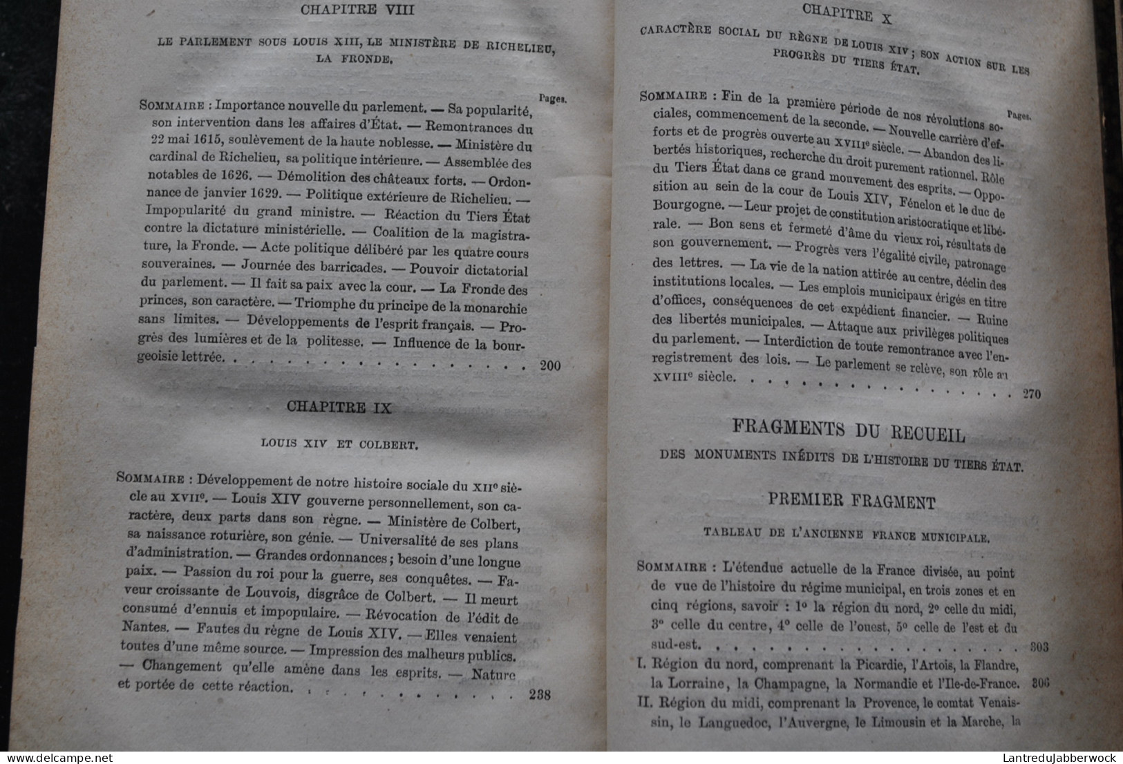 Augustin THIERRY Essais sur l'histoire du Tiers Etat Formation Librairie de Firmin-Didot 1883 Reliure dos cuir France