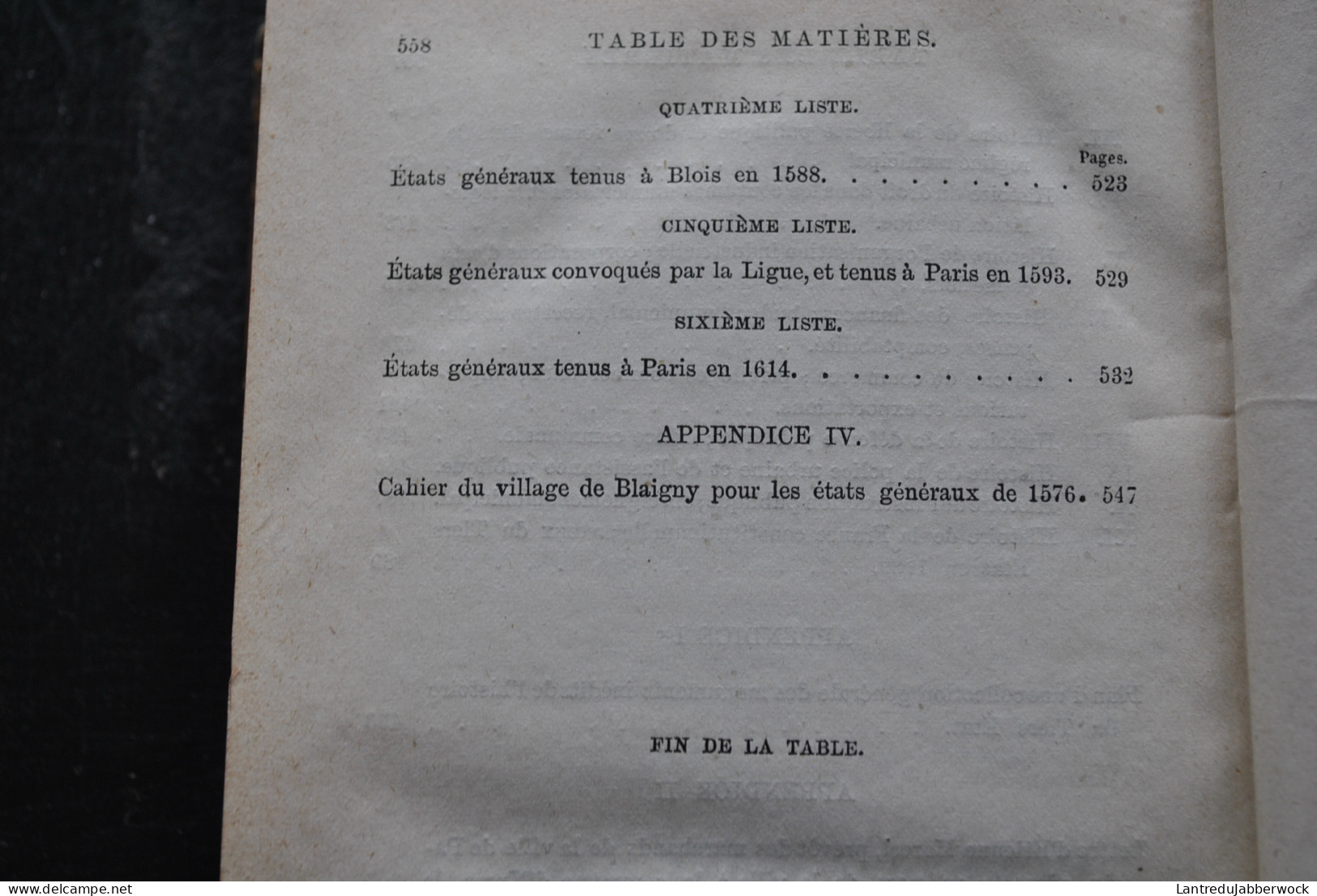 Augustin THIERRY Essais sur l'histoire du Tiers Etat Formation Librairie de Firmin-Didot 1883 Reliure dos cuir France