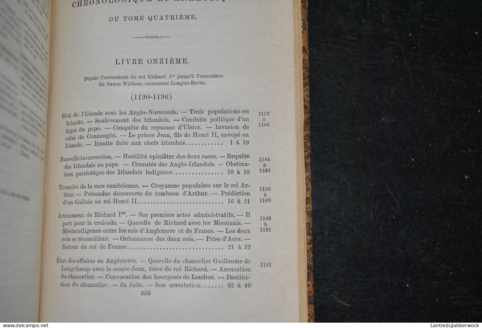 Augustin THIERRY Histoire De La Conquête De L'Angleterre Par Les Normand Tome 4 SEUL Firmin-Didot 1883 Reliure Dos Cuir - 1801-1900