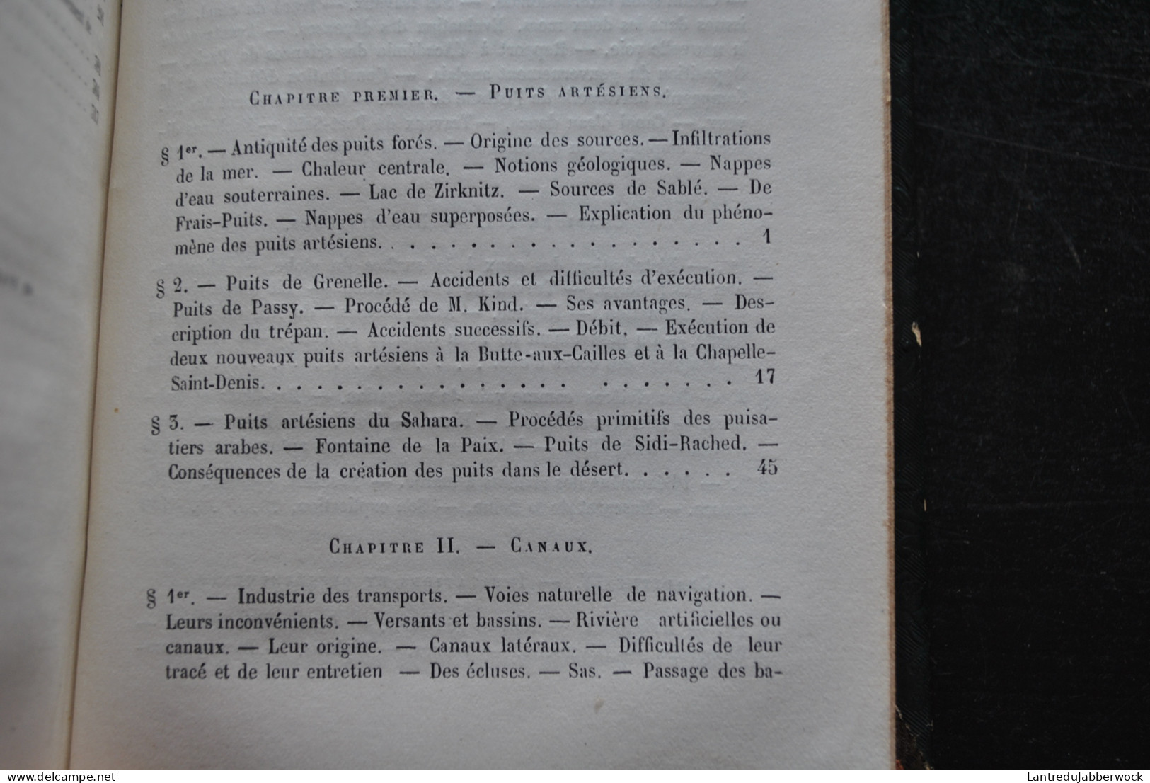 MARZY L'hydraulique Librairie Hachette 1868 Bibliothèque Des Merveilles Gravures De JAHANDIER Reliure Dos En Cuir - 1801-1900