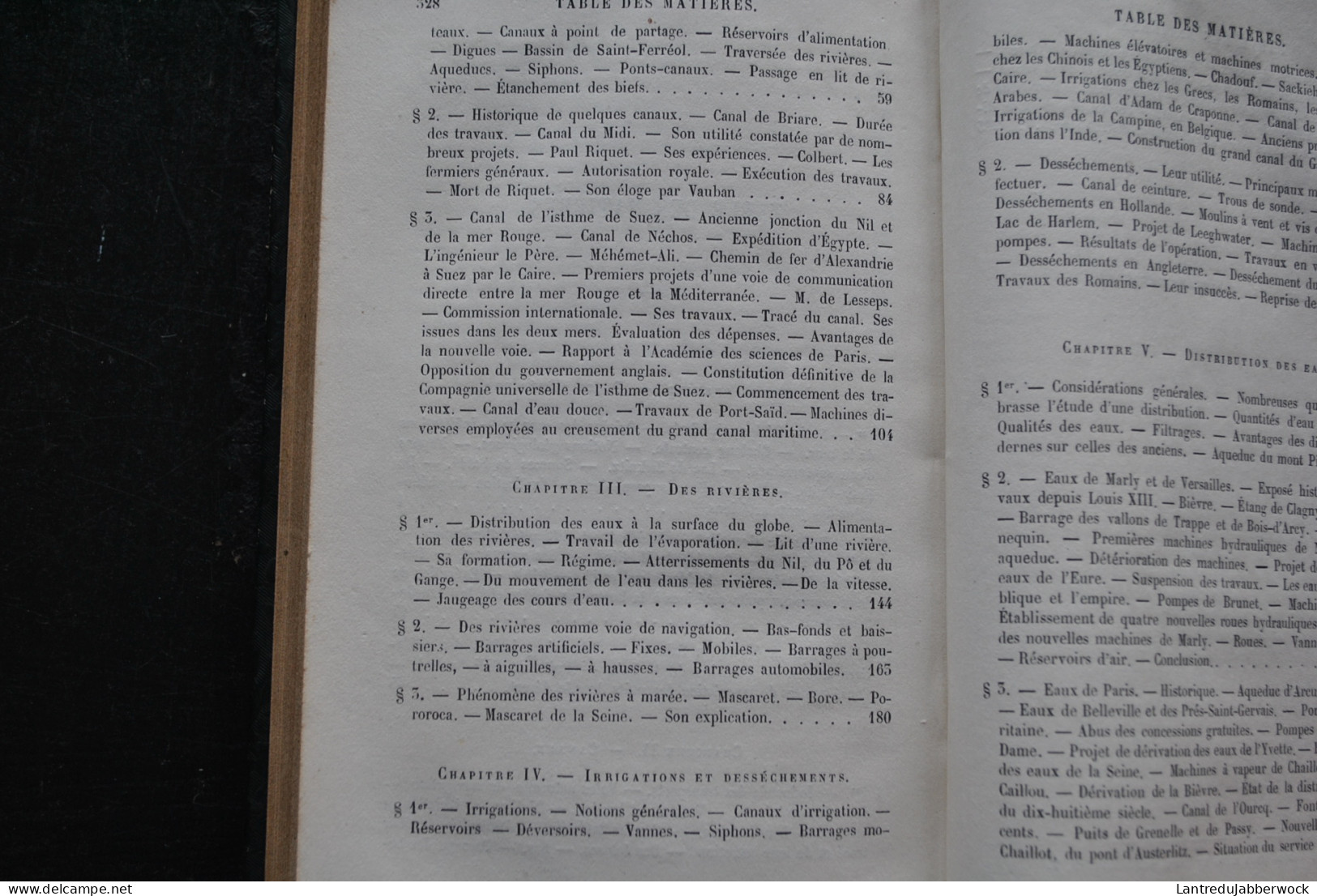 MARZY L'hydraulique Librairie Hachette 1868 Bibliothèque Des Merveilles Gravures De JAHANDIER Reliure Dos En Cuir - 1801-1900