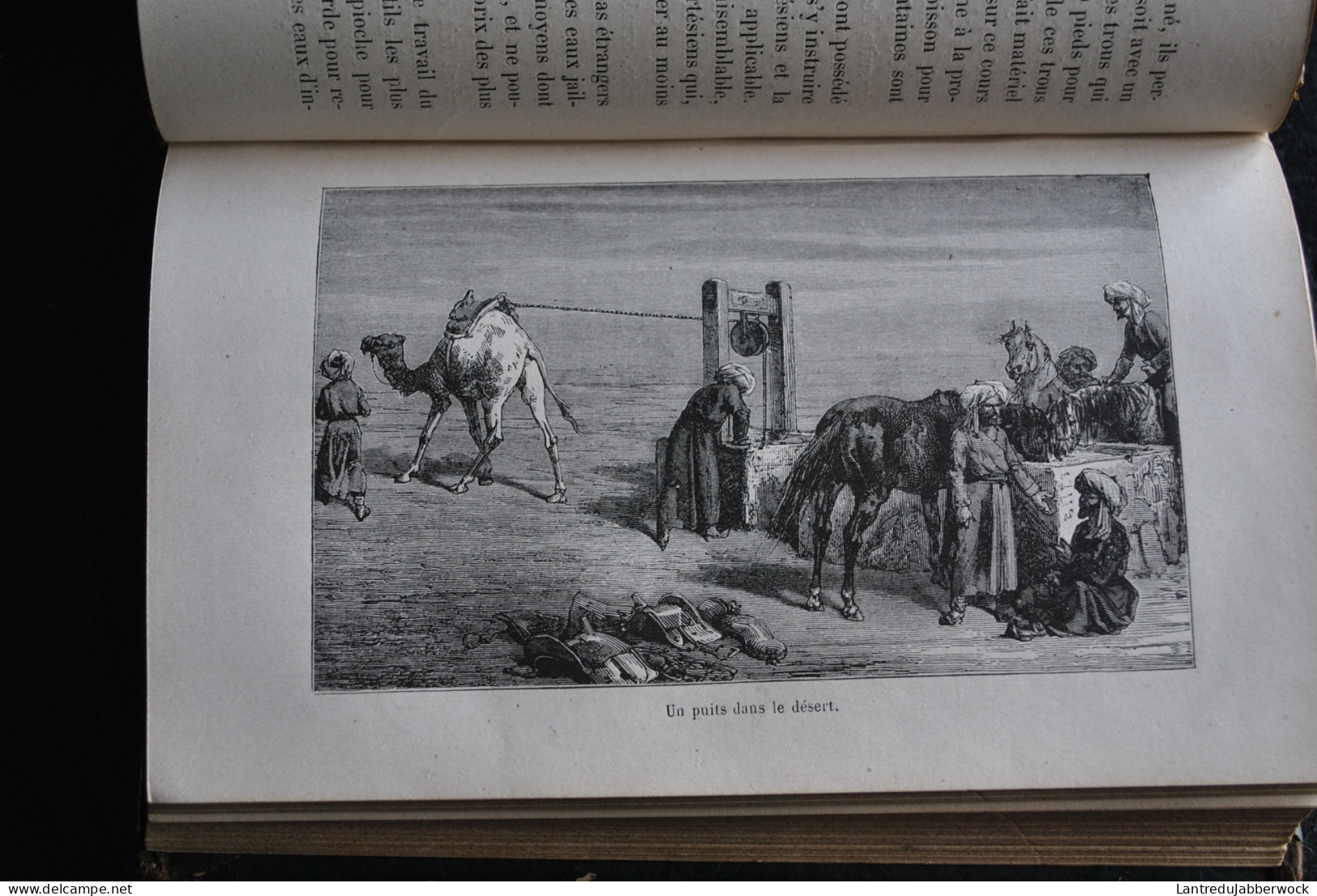 MARZY L'hydraulique Librairie Hachette 1868 Bibliothèque des merveilles Gravures de JAHANDIER Reliure dos en cuir
