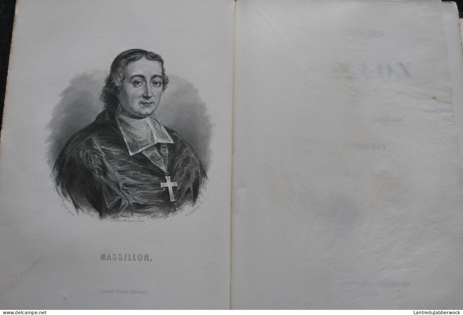 Oeuvres Choisies De MASSILLON Précédée D'une étude Par Frédéric Godefroy 2 TOMES 1868 Reliures Dos Et Coins En Cuir - 1801-1900