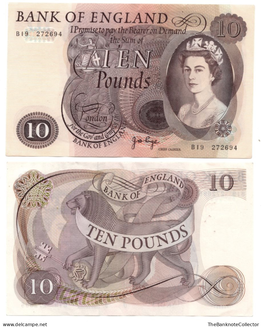 Great Britain 5 Pounds ND1970-1975 P-376 QEII UNC Page Sign - 5 Pounds