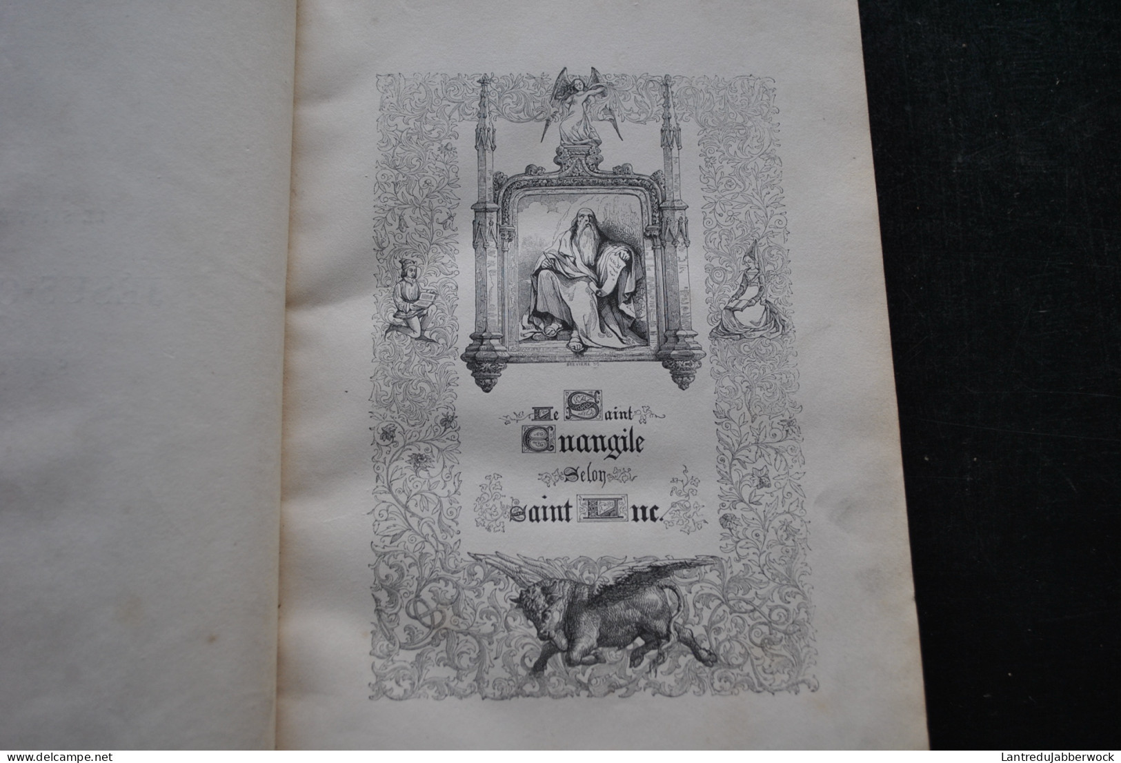 Les Saints Evangiles Abbé Dassange Vicaire général de Montpellier ill. Johannot Cavelier Brevière 2 Vol. CURMER 1836