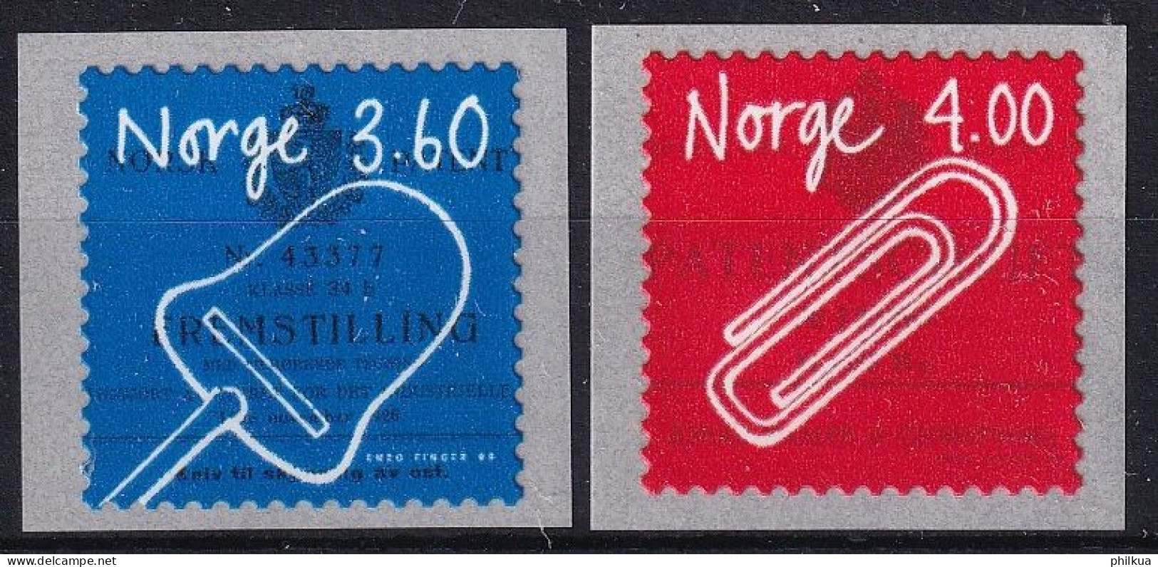 MiNr. 1299 - 1300 Norwegen       1999, 2. Jan. Norwegische Erfindungen - Postfrisch/**/MNH - Ongebruikt