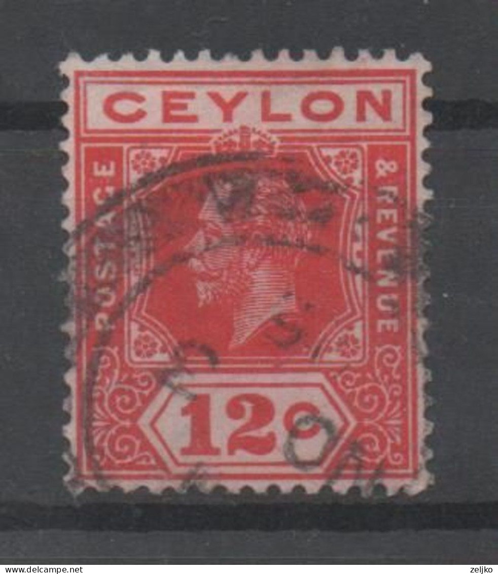 Ceylon, Used, 1924, Michel 194 - Ceylan (...-1947)