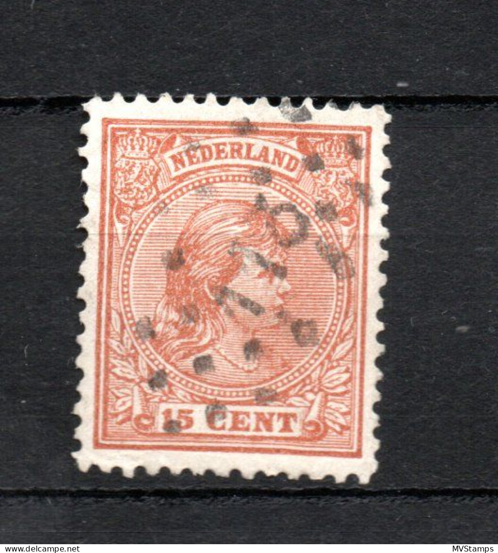 Nederland 1891 Zegel 39 Wilhelmina Met Luxe Puntstempel 113 (Venlo) - Used Stamps