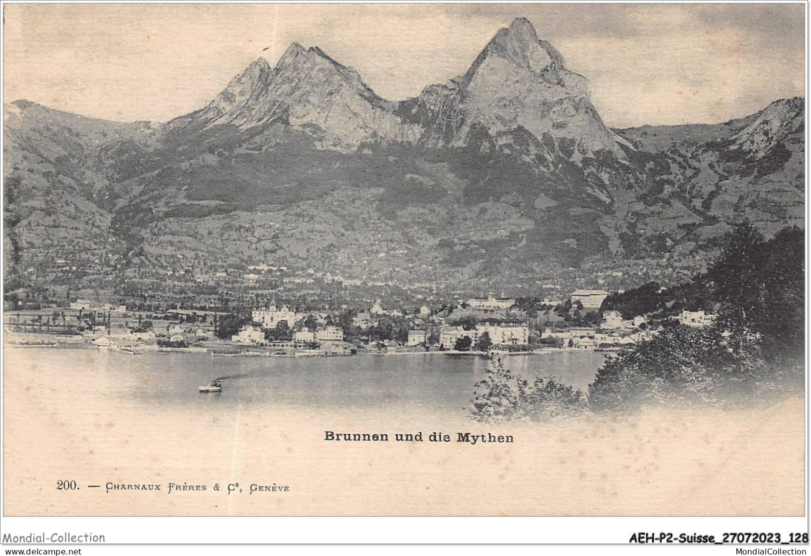 AEHP2-0158- SUISSE  - BRUNNEN UND DIE MYTHEN  - Schwytz