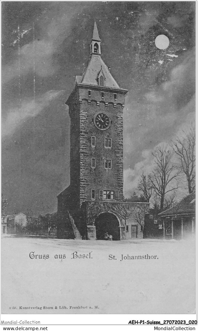 AEHP1-0011 - SUISSE - GRUSS AUS BASEL - ST-JOHANNSTHOR  - Bâle