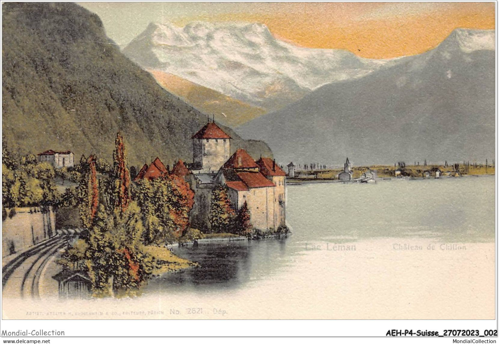 AEHP4-0273- SUISSE - LAC LEMAN - CHÂTEAU DE CHILLON - Lago Lemán