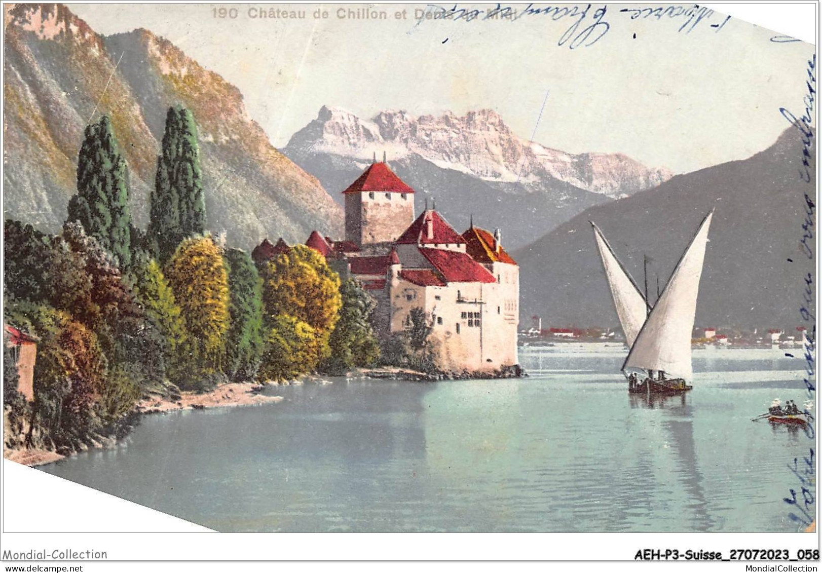 AEHP3-0222- SUISSE - CHÂTEAU DE CHILLON ET DENTS DU MIDI  - Veytaux