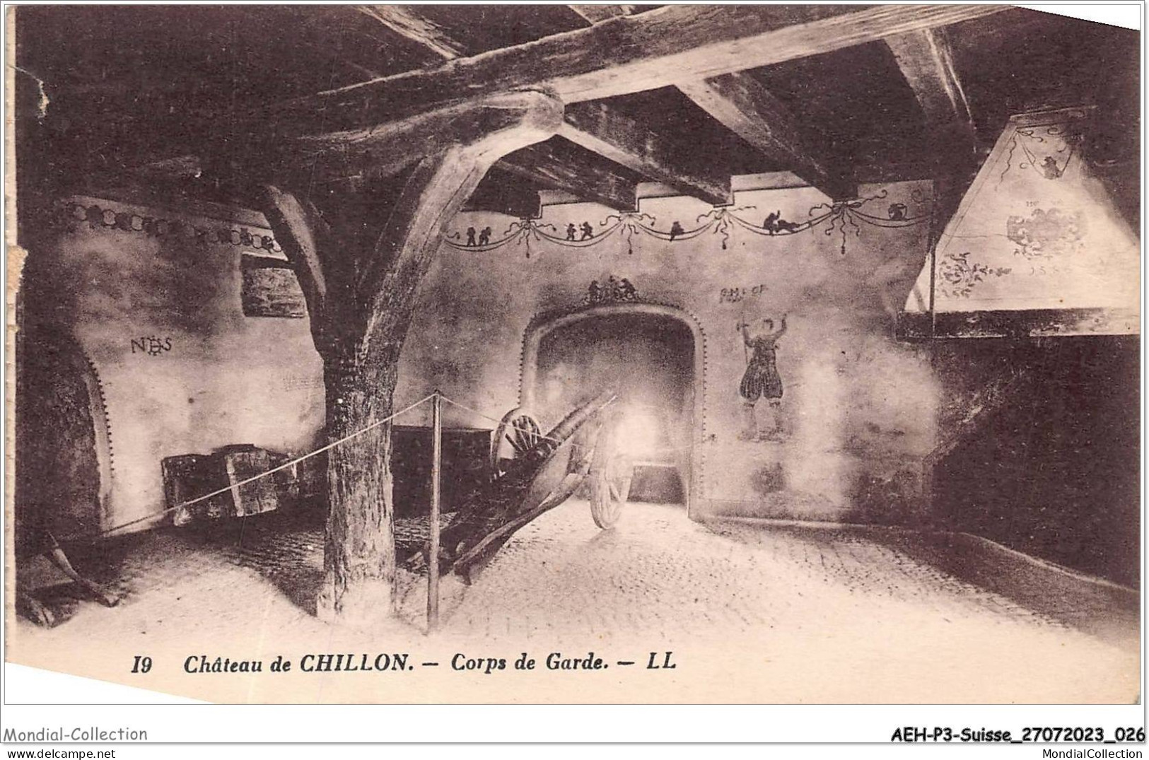 AEHP3-0206- SUISSE - CHÂTEU DE CHILLON - CORPS DE GARDE  - Veytaux