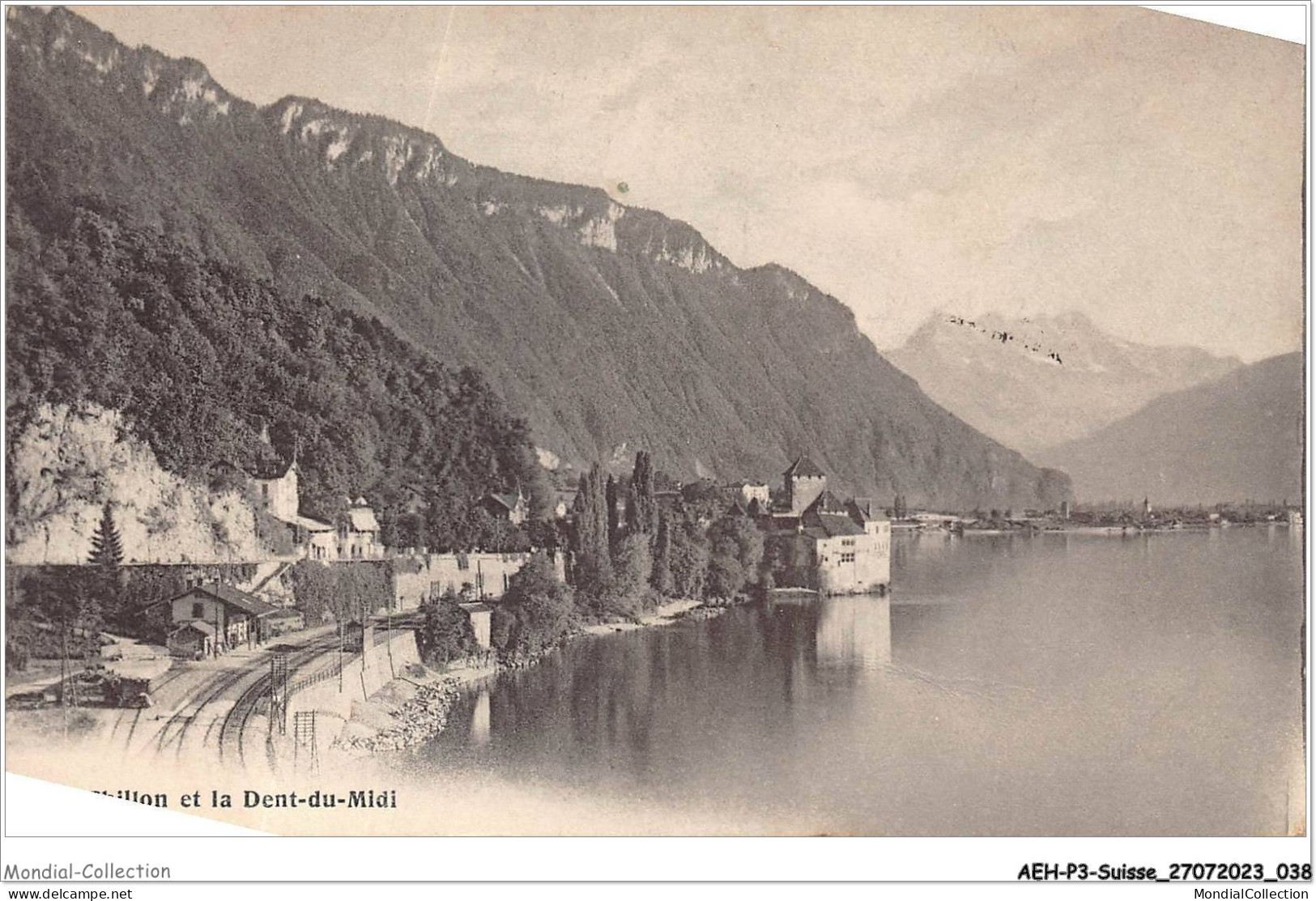 AEHP3-0212- SUISSE - CHILLON ET LA DENT-DU-MIDI  - Veytaux