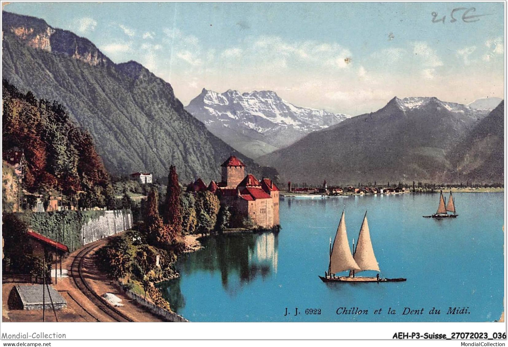 AEHP3-0211- SUISSE - CHILLON ET LA DENT DU MIDI  - Veytaux