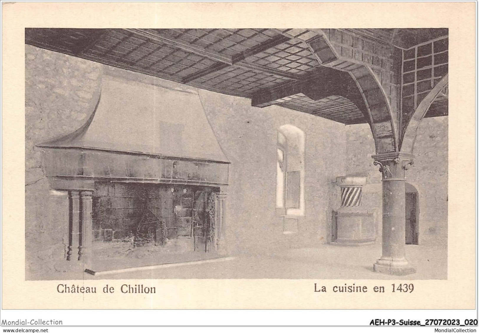 AEHP3-0203- SUISSE - CHÂTEAU DE CHILLON - LA CUISINE EN 1439 - Veytaux