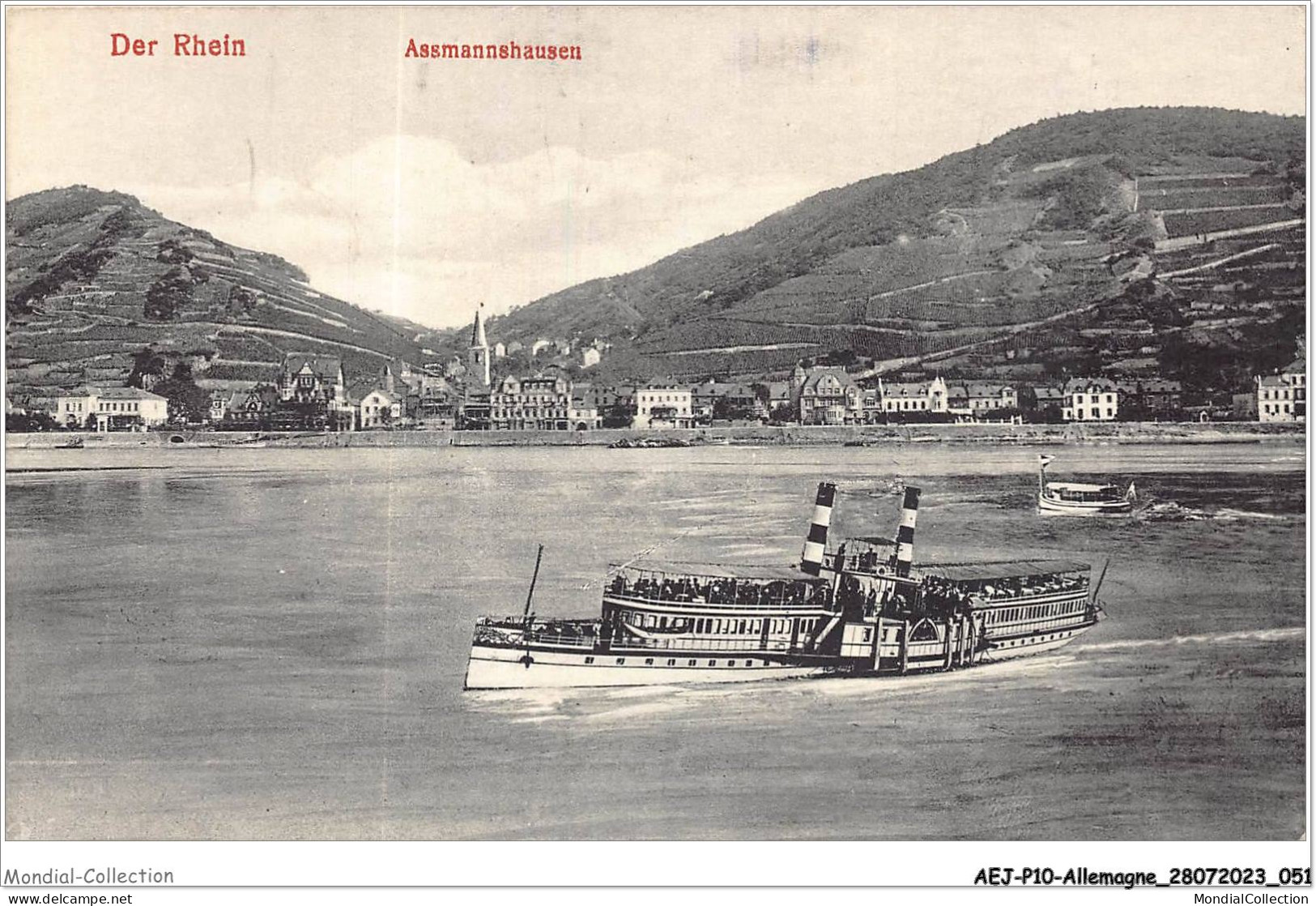 AEJP10-0807- ALLEMAGNE - DER RHEIN - ASSMANNSHAUSEN - Rhein-Hunsrück-Kreis